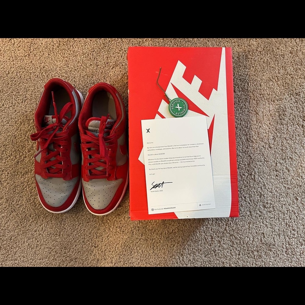Nike Dunk Low “Grey/Red University”